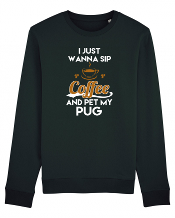 COFFEE AND PUG Black