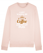 COFFEE AND PUG Bluză mânecă lungă Unisex Rise