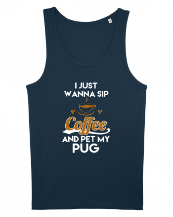 COFFEE AND PUG Navy