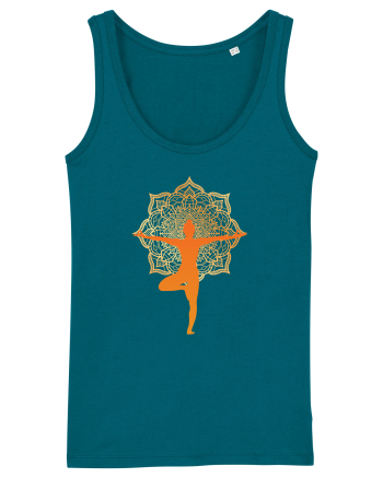 Yoga Mandala Portocaliu Ocean Depth