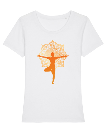 Yoga Mandala Portocaliu White