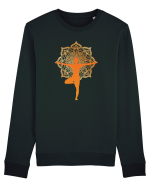 Yoga Mandala Portocaliu Bluză mânecă lungă Unisex Rise