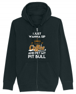 COFFEE AND PIT BULL Hanorac cu fermoar Unisex Connector