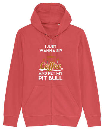 COFFEE AND PIT BULL Carmine Red