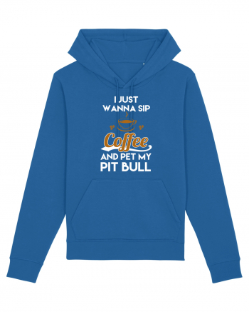 COFFEE AND PIT BULL Royal Blue