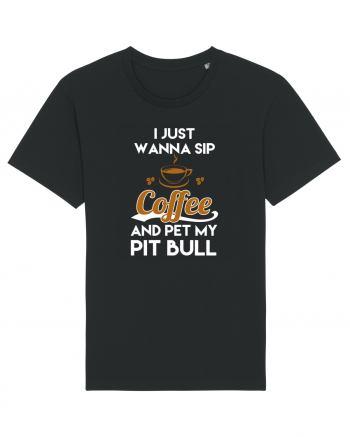 COFFEE AND PIT BULL Black