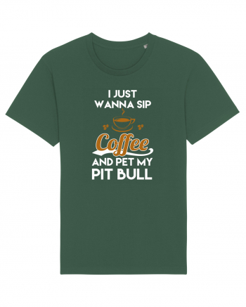 COFFEE AND PIT BULL Bottle Green