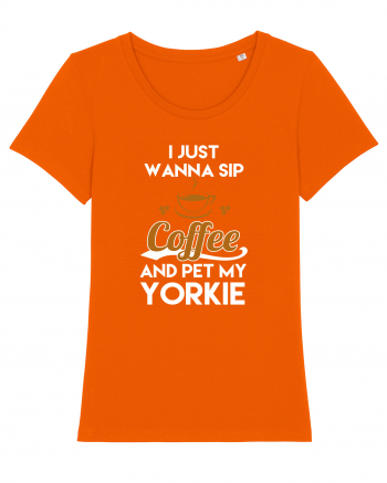 COFFEE AND YORKIE Bright Orange