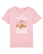 COFFEE AND YORKIE Tricou mânecă scurtă  Copii Mini Creator