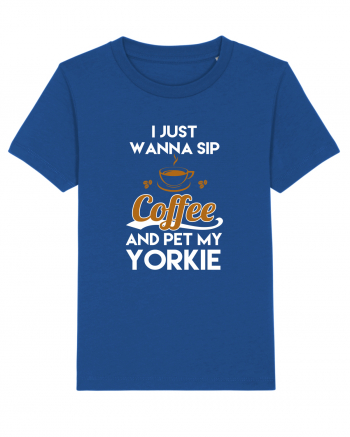 COFFEE AND YORKIE Majorelle Blue