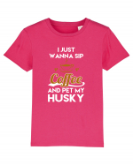 COFFEE AND HUSKY Tricou mânecă scurtă  Copii Mini Creator