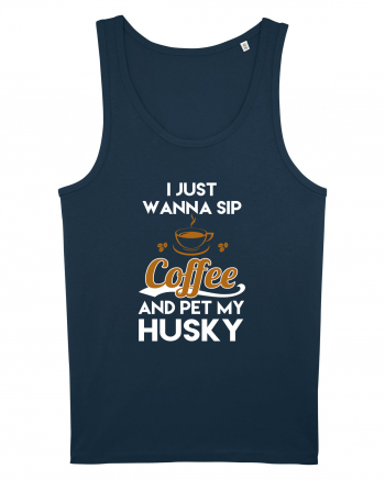 COFFEE AND HUSKY Navy