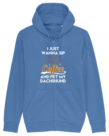 COFFEE AND DACHSHUND Bright Blue