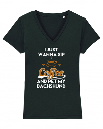 COFFEE AND DACHSHUND Black