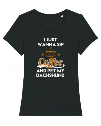 COFFEE AND DACHSHUND Black