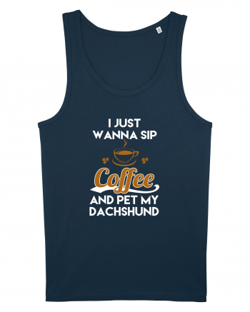 COFFEE AND DACHSHUND Navy