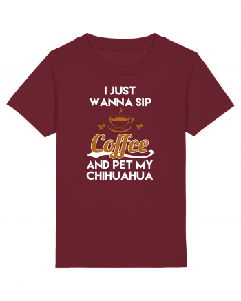 COFFEE AND CHIHUAHUA Burgundy