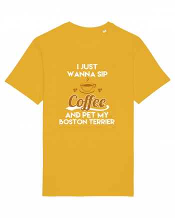 COFFEE AND BOSTON TERRIER Spectra Yellow