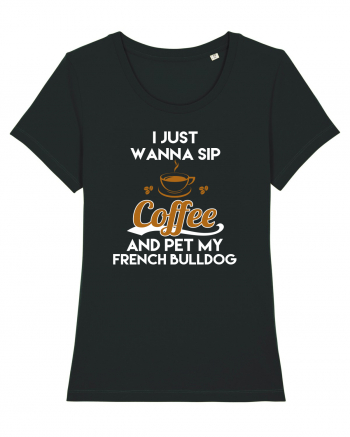 COFFEE AND FRENCH BULLDOG Black