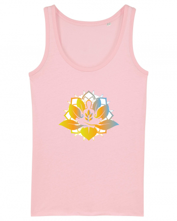 Yoga Lotus Auriu Albastru Cotton Pink