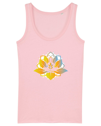 Yoga Lotus Auriu Albastru Cotton Pink