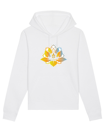 Yoga Lotus Auriu Albastru White