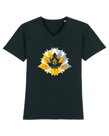 Yoga Lotus Auriu Albastru Black