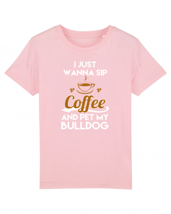 COFFEE and Bulldog Cotton Pink