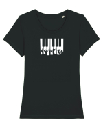 jazz keys Tricou mânecă scurtă guler larg fitted Damă Expresser