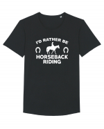 HORSEBACK RIDING Tricou mânecă scurtă guler larg Bărbat Skater