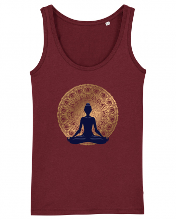 Yoga Lotus Auriu Negru Burgundy
