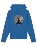 Yoga Lotus Auriu Negru Hanorac Unisex Drummer