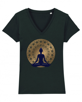 Yoga Lotus Auriu Negru Black