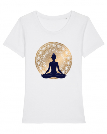 Yoga Lotus Auriu Negru White