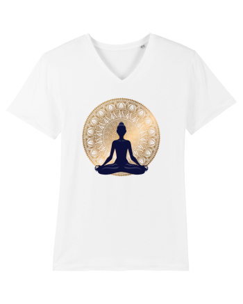Yoga Lotus Auriu Negru White