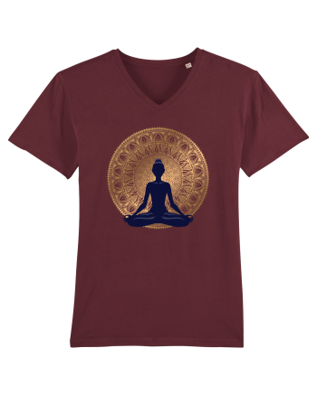Yoga Lotus Auriu Negru Burgundy