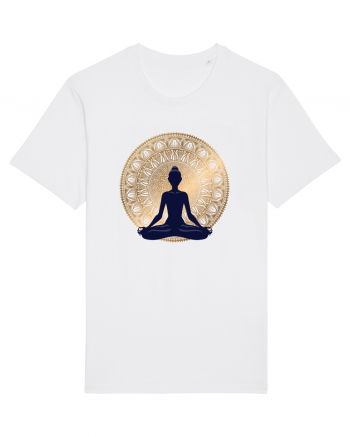 Yoga Lotus Auriu Negru White