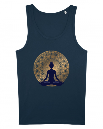 Yoga Lotus Auriu Negru Navy