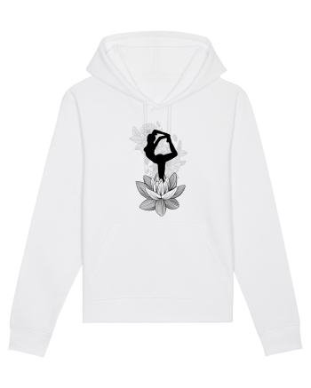 Yoga Floral Negru White