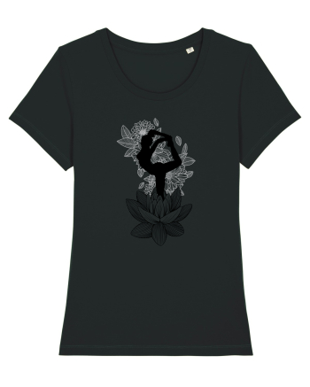 Yoga Floral Negru Black