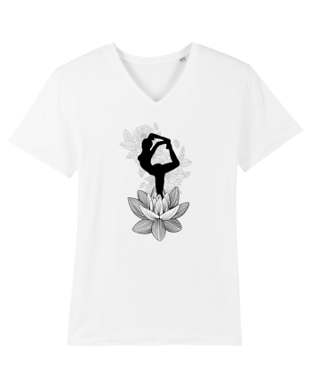 Yoga Floral Negru White
