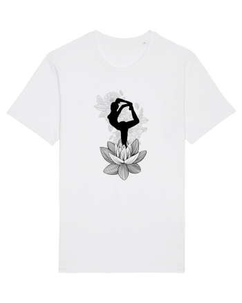 Yoga Floral Negru White