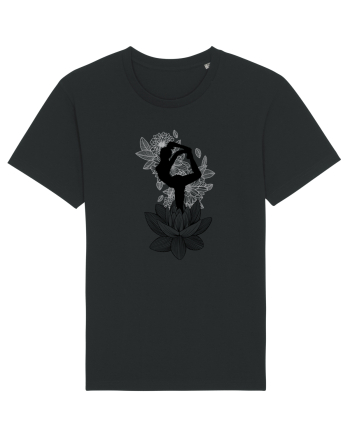 Yoga Floral Negru Black
