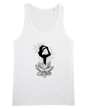 Yoga Floral Negru White