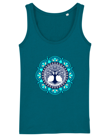 Copac Yoga cu Mandala Ocean Depth