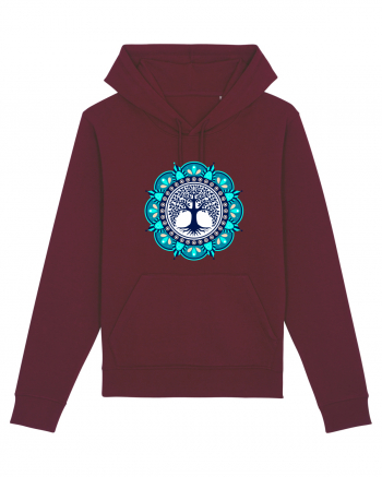Copac Yoga cu Mandala Burgundy