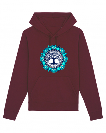 Copac Yoga cu Mandala Burgundy