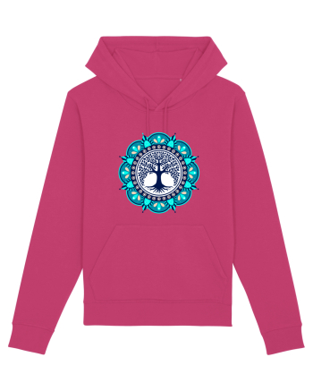Copac Yoga cu Mandala Raspberry