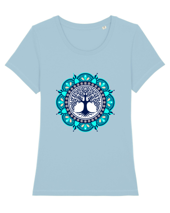 Copac Yoga cu Mandala Sky Blue
