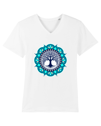 Copac Yoga cu Mandala White